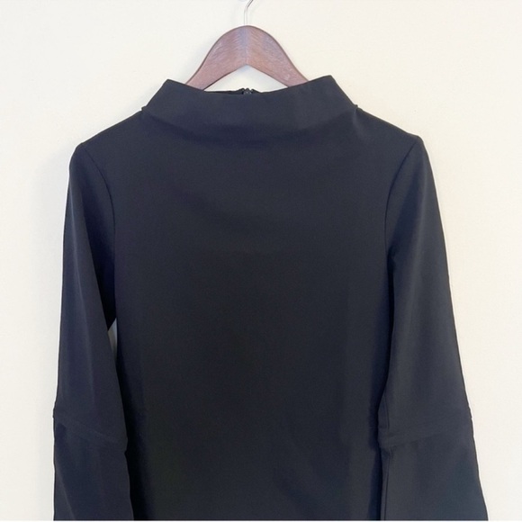 Nicole Frank Zip Off Bell Sleeves Fruzsina Top Swiss tech Stretch Fabric Small - Picture 3 of 8